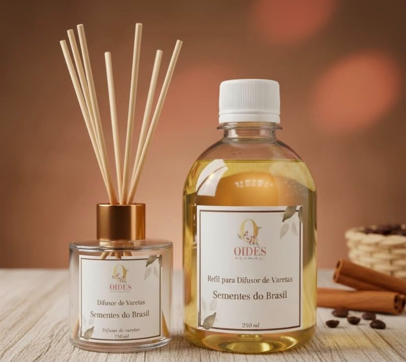 Kit difusor e refil Sementes do Brasil Oides Aromas